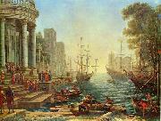 Seaport with the Embarkation of Saint Ursula Claude Lorrain
